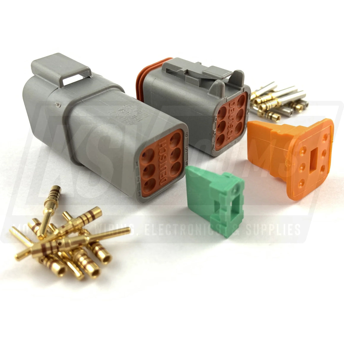 Mated Deutsch Dt 6-Way Connector Kit (20-16 Awg)