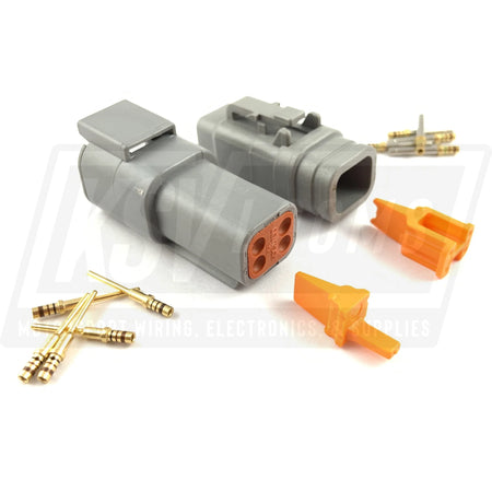 Mated Deutsch Dtm 4-Way Connector Kit (24-20 Awg)