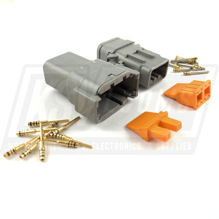 Mated Deutsch Dtm 8-Way Connector Plug Kit (24-20 Awg)