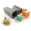 Mated Deutsch DT 6-Way Connector Kit (20-16 AWG)