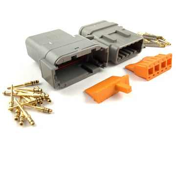 Mated Deutsch DTM 12-Way Connector Plug Kit (24-20 AWG)