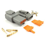 Mated Deutsch DTM 3-Way Connector Kit (24-20 AWG)