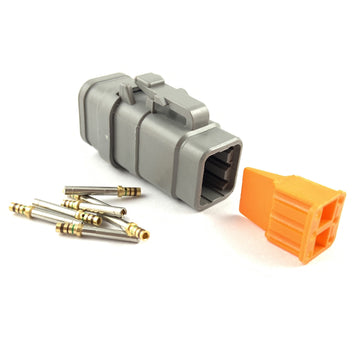 Deutsch DTM 6-Way Socket Plug Connector Kit (24-20 AWG)