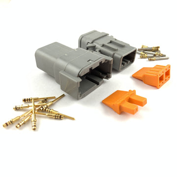 Mated Deutsch DTM 8-Way Connector Plug Kit (24-20 AWG)