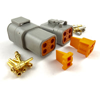 Mated Deutsch DTP 4-Way Connector Plug Kit (14-12 AWG)
