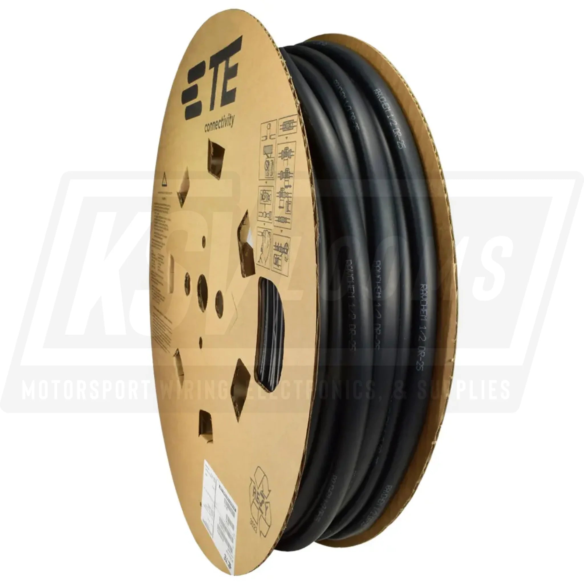 1/2’’ Raychem DR-25 (White Label) Heat Shrink Tubing (per foot)