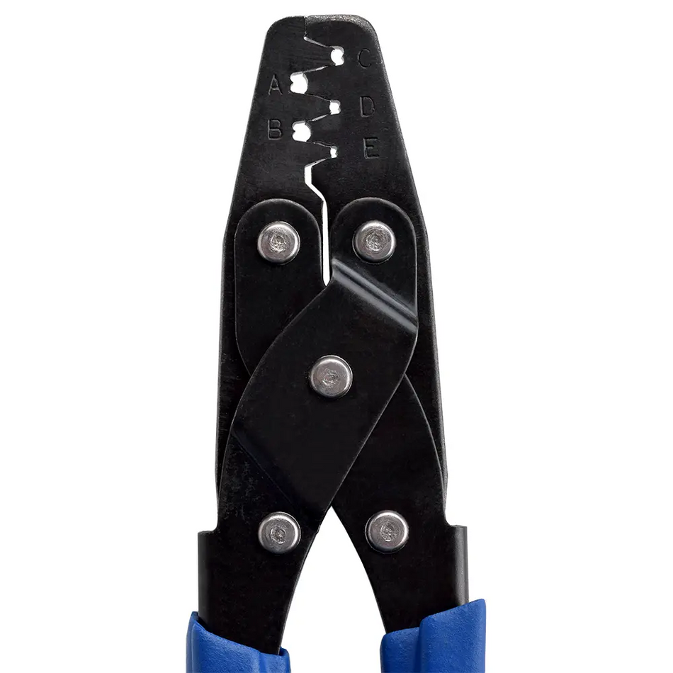 Sargent Tools 1028CT Open Barrel Crimp Tool, Blue Handle