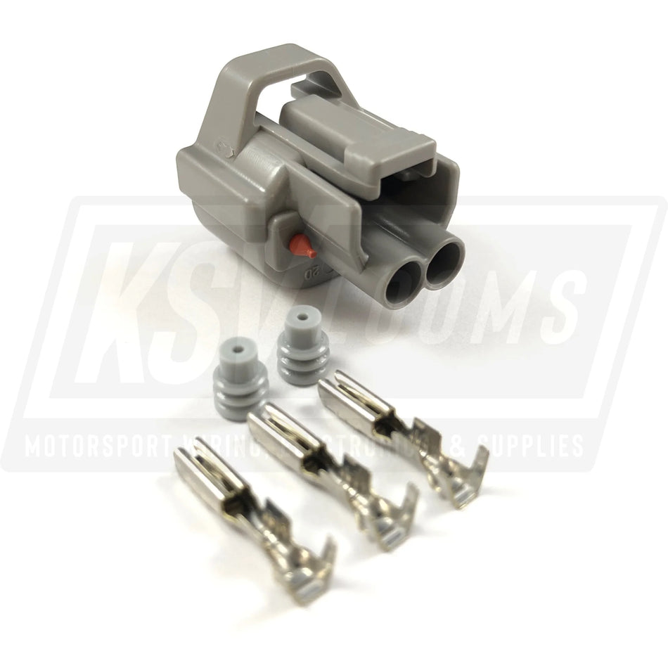 2-Way Connector Kit Fits Nippon Denso High Tag Fuel Injector Id2000 (22-16 Awg)