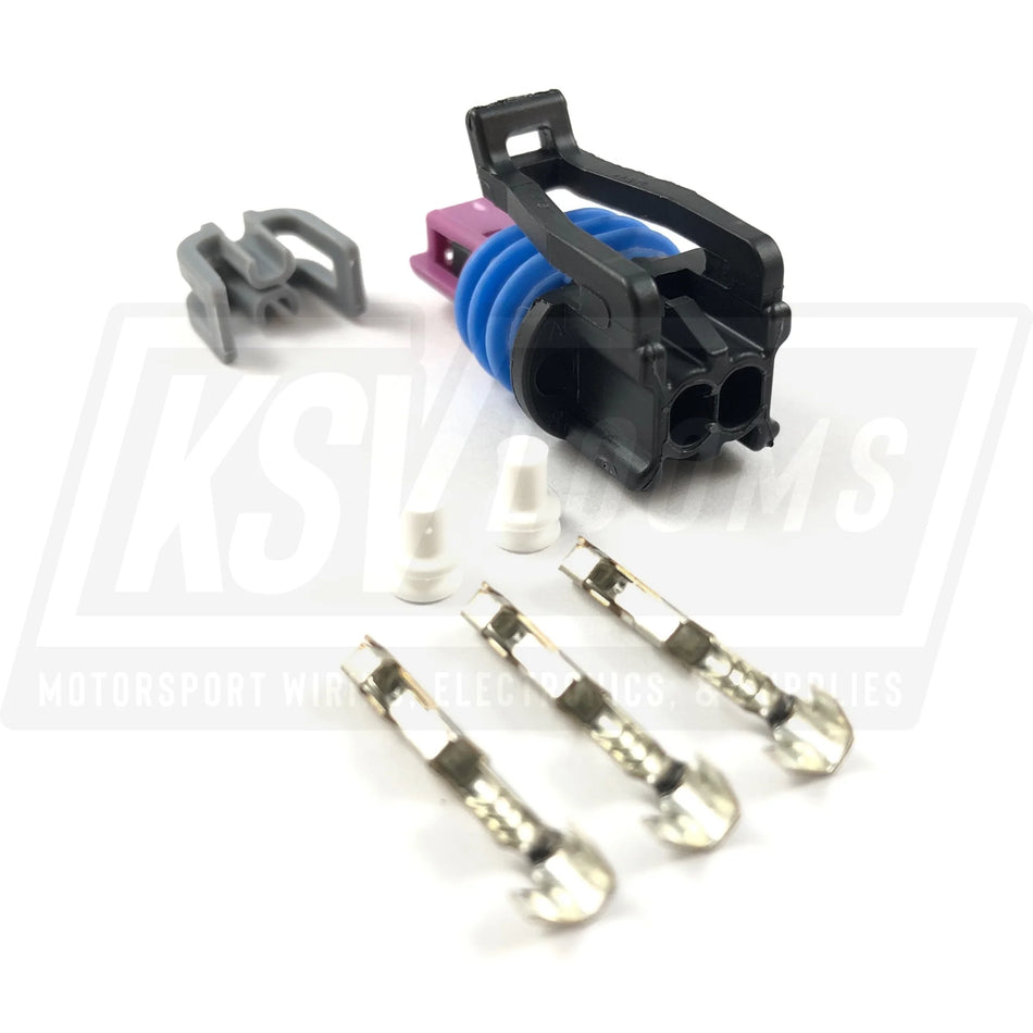 2-Way Connector Kit For Gm Delphi Coolant Water Temperature Sensor (22-20 Awg)