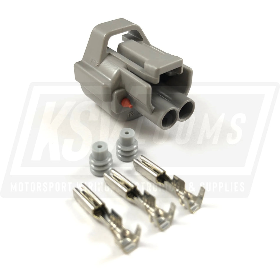 2-Way Connector Kit For Toyota Land Cruiser 3Fe Fuel Injector (22-16 Awg)