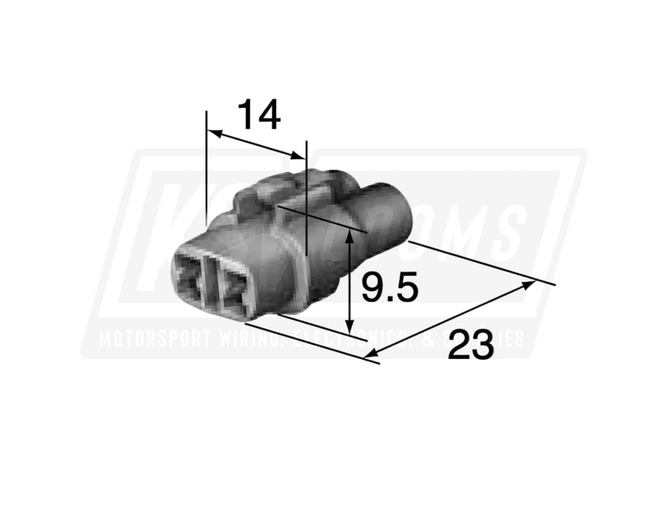 2-Way Connector Kit Sumitomo 6180-2181 MT Sealed Series (22-16 AWG)