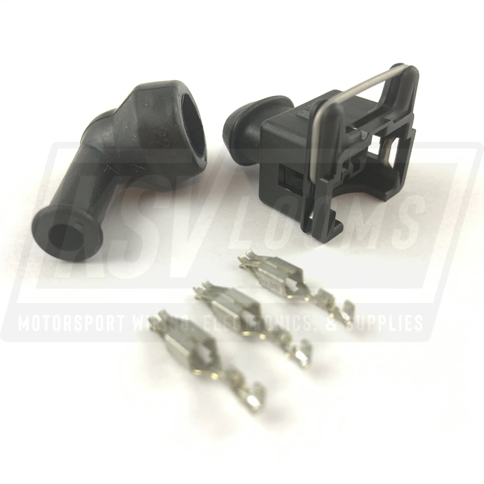 2-Way Connector Kit W/ Boot For Bosch Lk-2 Ev1 Fuel Injector (24-20 Awg)