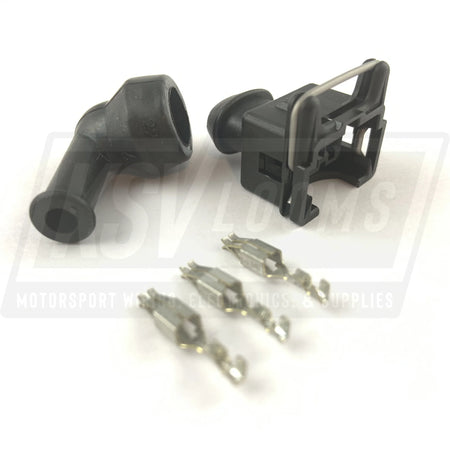 2-Way Connector Kit W/ Boot For Bosch Lk-2 Ev1 Fuel Injector (24-20 Awg)
