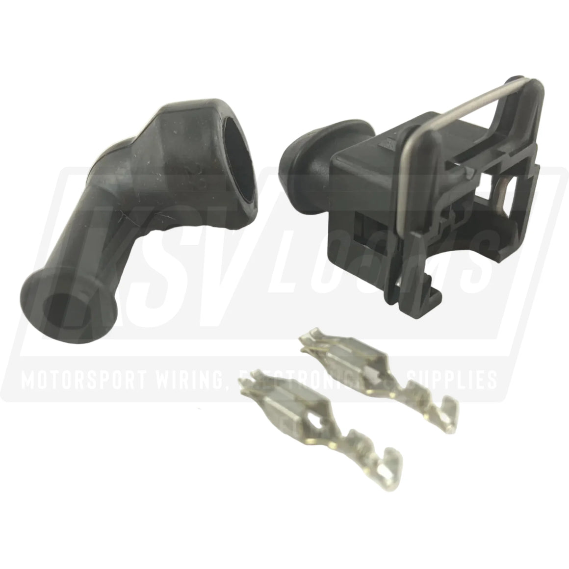 2-Way Connector Kit w/ Boot for Bosch LK-2 EV1 Fuel Injector (24-20 AWG)