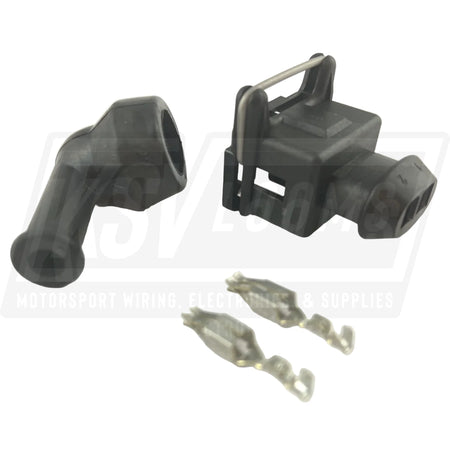 2-Way Connector Kit w/ Boot for Bosch LK-2 EV1 Fuel Injector (24-20 AWG)