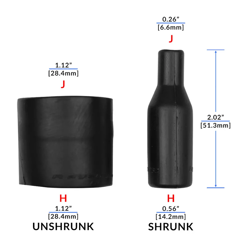 202A132-25/225-0 Raychem/TE Connectivity Shrink Boot with Adhesive