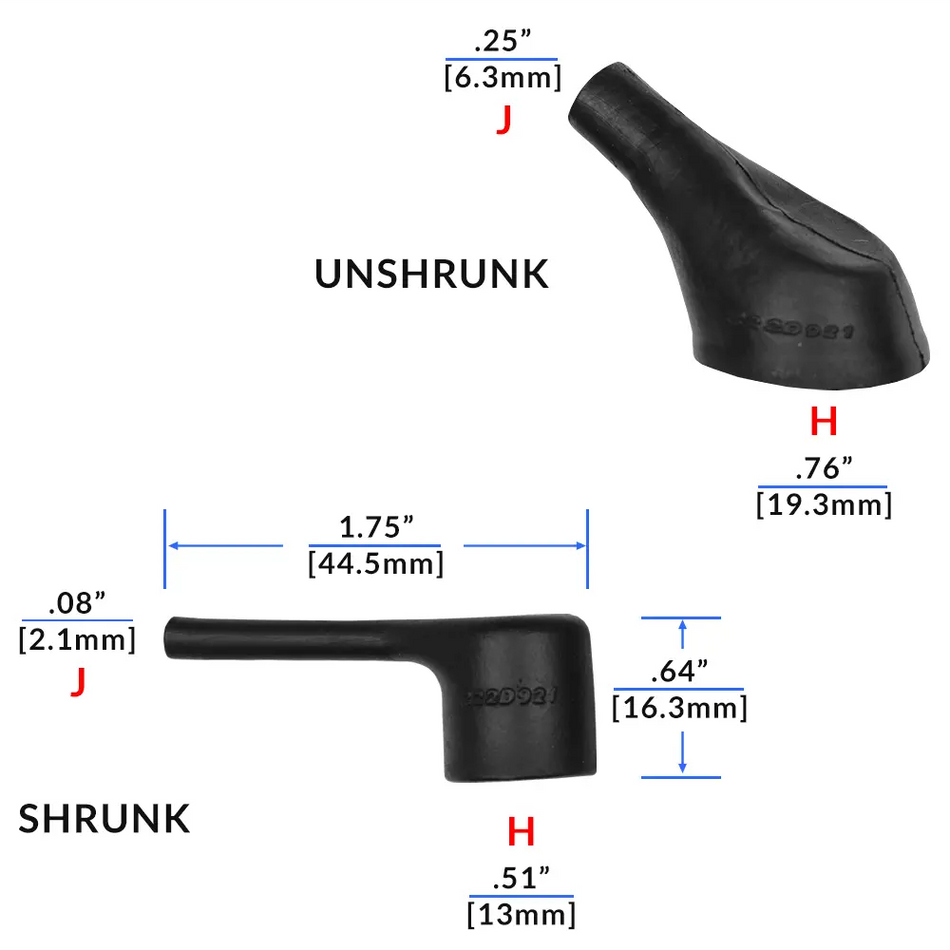 222D921-25/225-0 Raychem/TE Connectivity Shrink Boot with Adhesive
