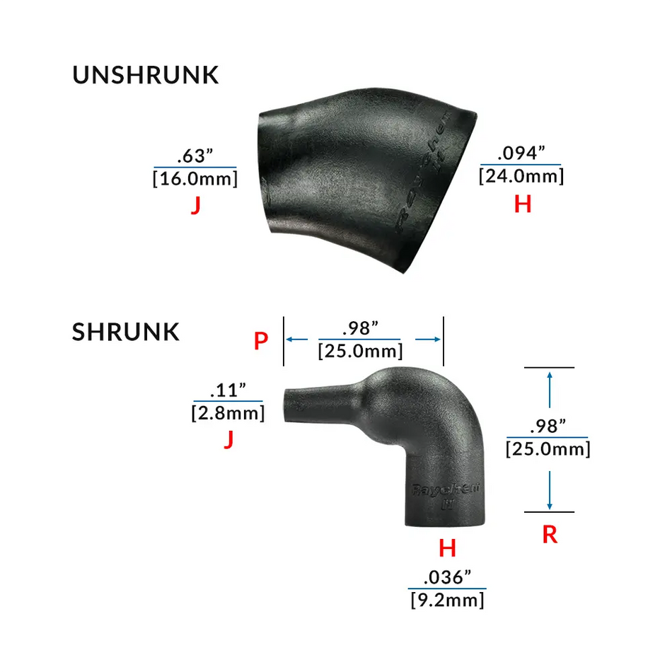 224W511-25-0 Raychem/TE Connectivity Shrink Boot