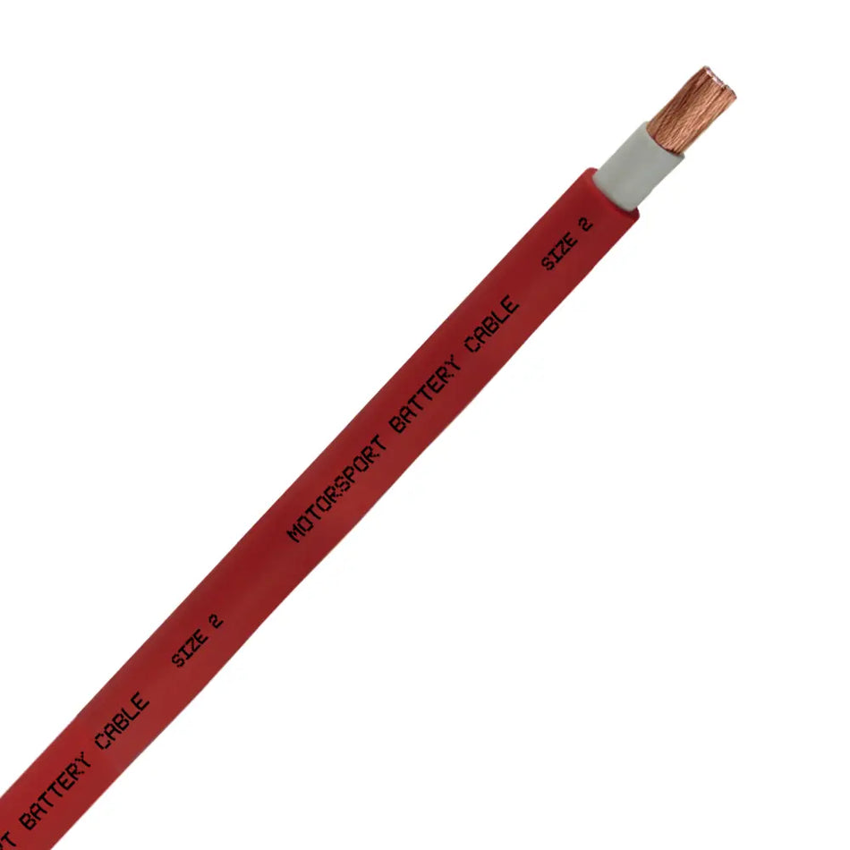 2 AWG Motorsport Battery Cable - Red