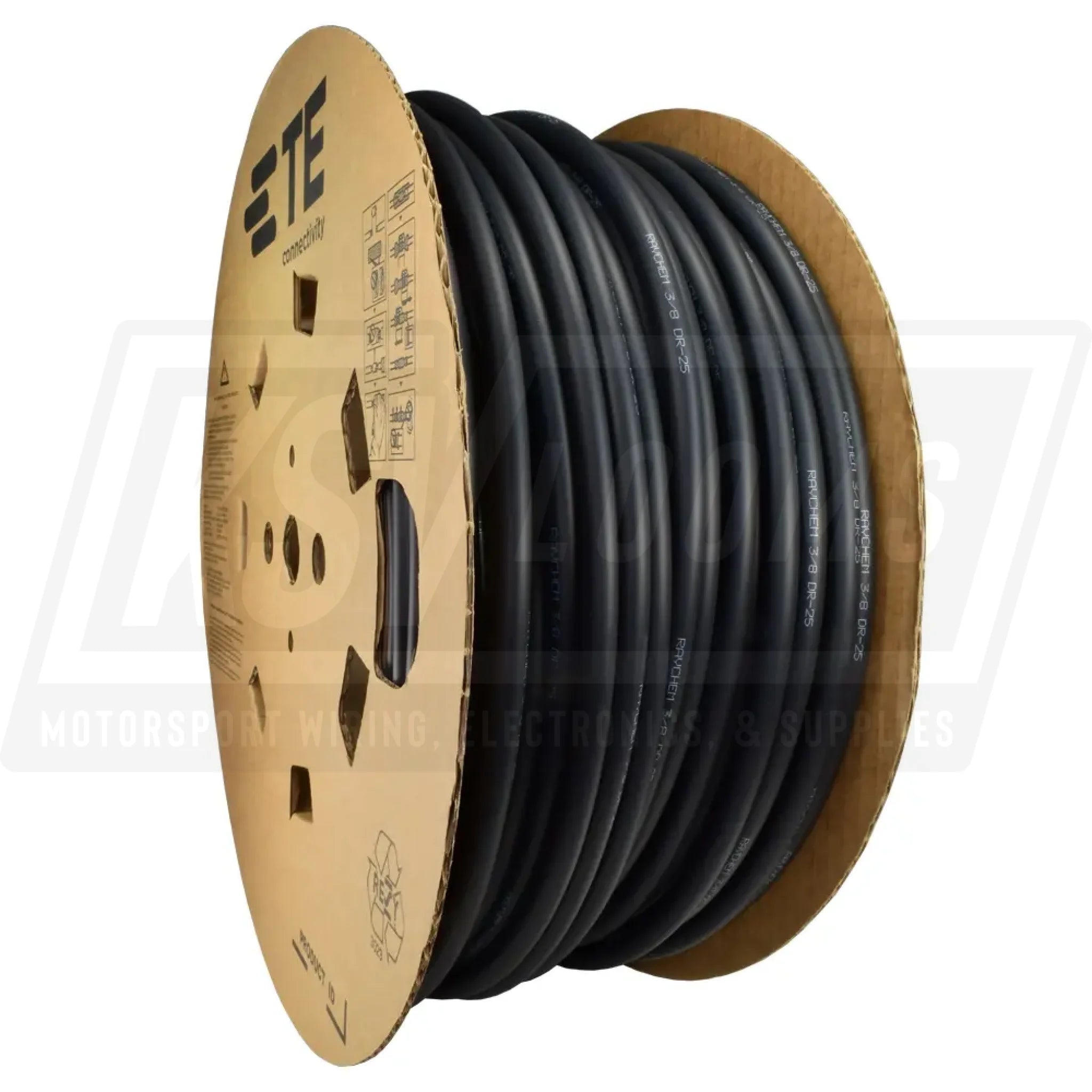 3/8’’ Raychem DR-25 (White Label) Heat Shrink Tubing (per foot)