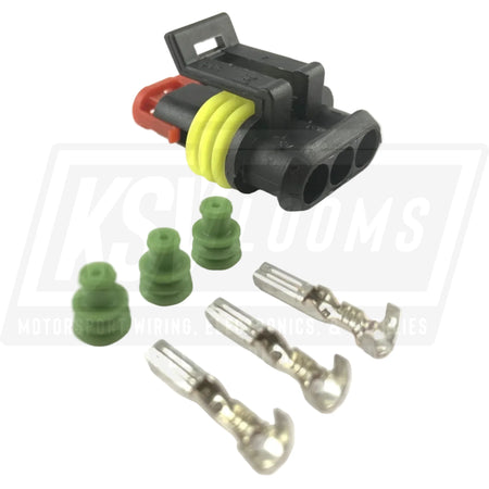3-Way Connector Kit AMP Tyco 282087-1 Superseal 1.5mm Series (22-20 AWG)