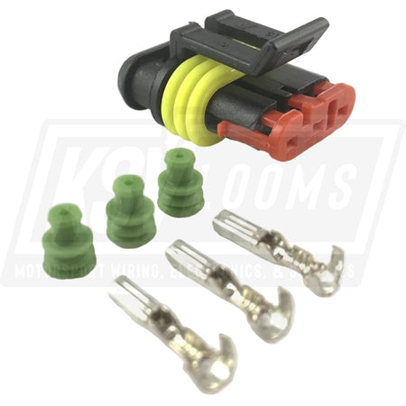 3-Way Connector Kit AMP Tyco 282087-1 Superseal 1.5mm Series (22-20 AWG)