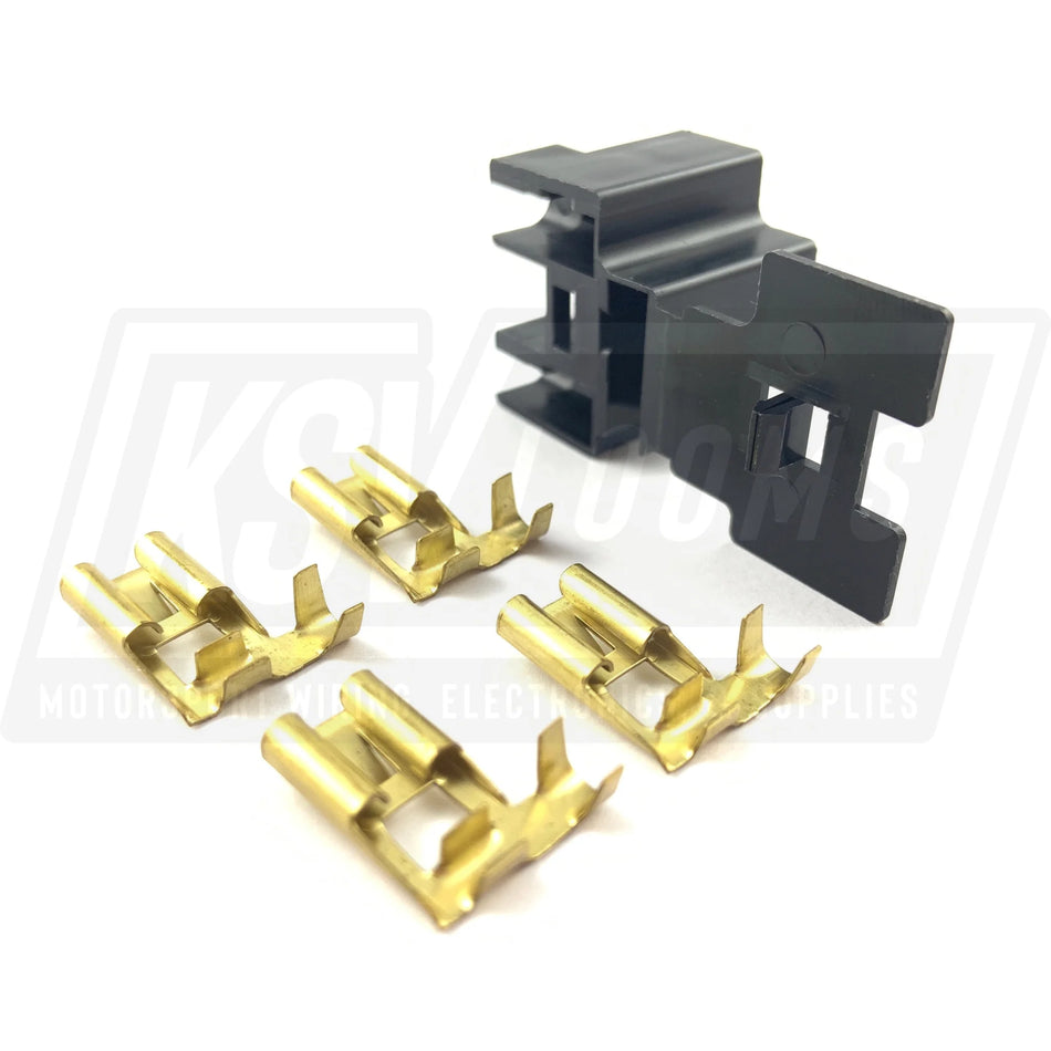 3-Way Connector Kit For H4 Headlight Bulb With Attached Cover