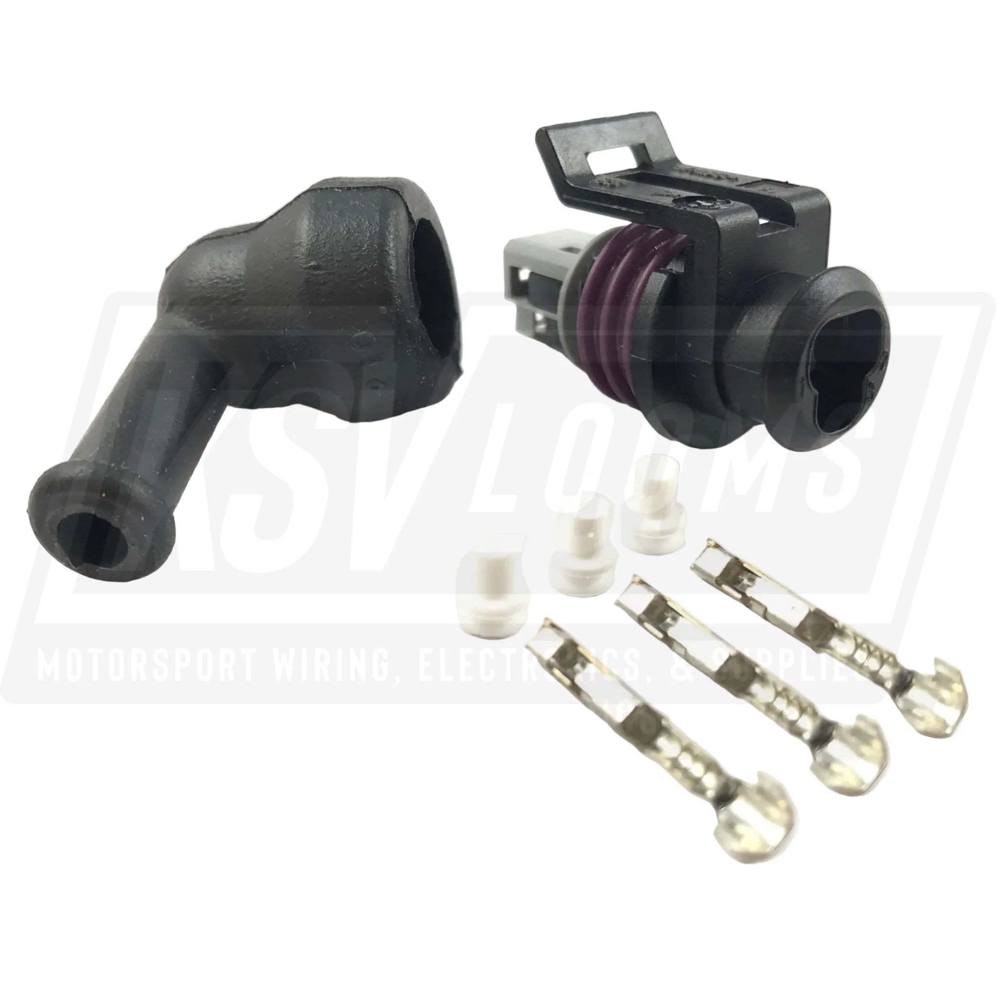 3-Way Connector Kit w/ Boot Aptiv (Delphi) GT150 Pressure Sensor (22-20 AWG)