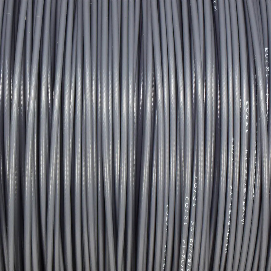 14 AWG Gray Tefzel Wire M22759/32-14-8