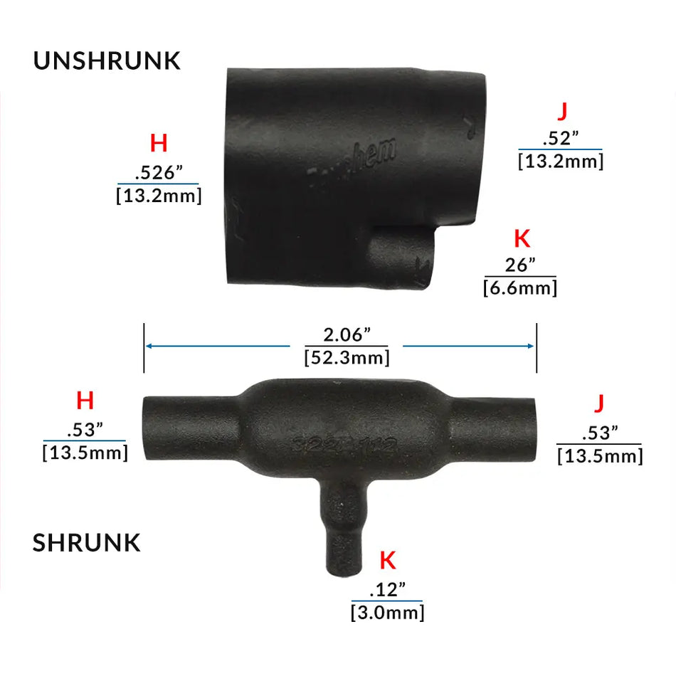 322A112-25-0 Raychem/TE Connectivity Shrink Boot