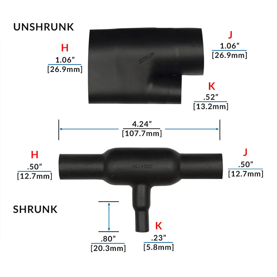 322A134-25-0 Raychem/TE Connectivity Shrink Boot