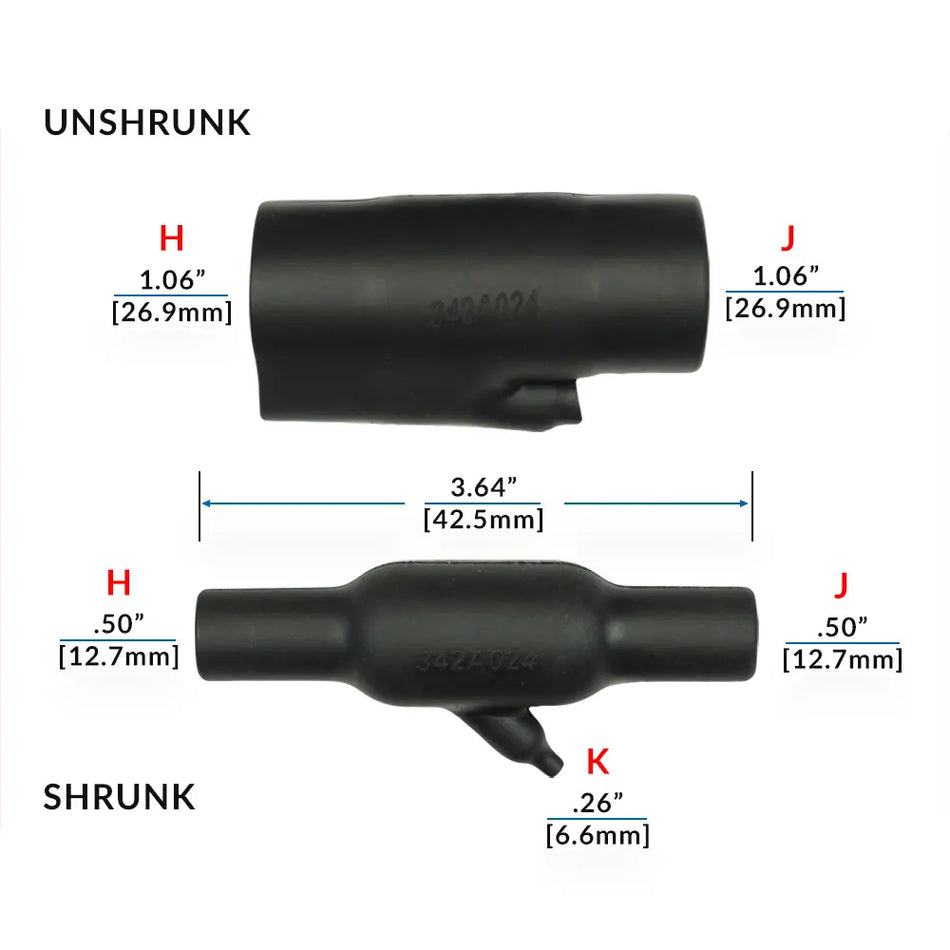 342A024-25-0 Raychem/TE Connectivity Shrink Boot