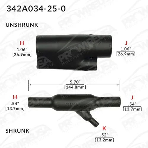342A034-25-0 Raychem/TE Connectivity Shrink Boot