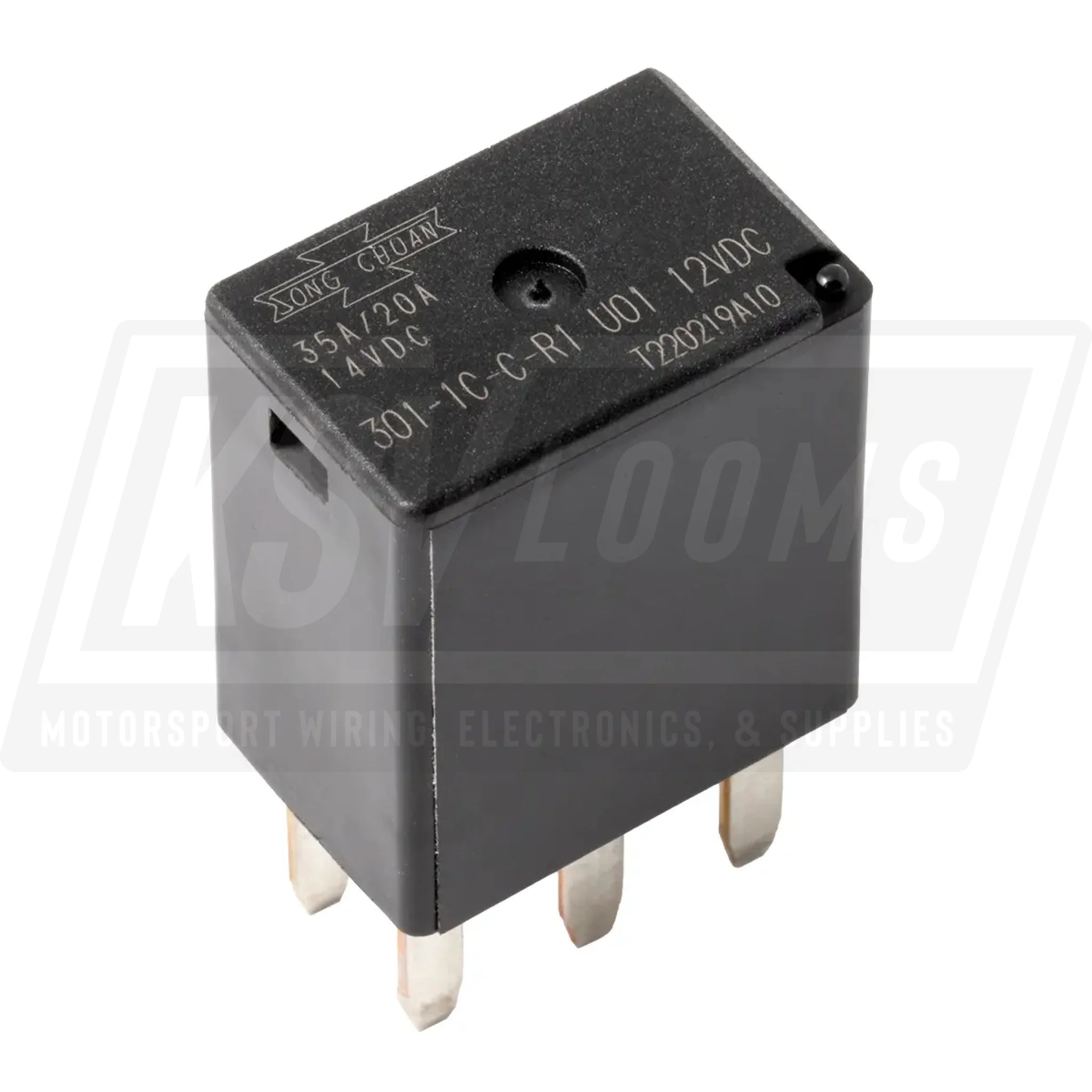 35 AMP SPDT,5 PIN,12 VOLT RELAY ISO 280 MINI,RESISTOR