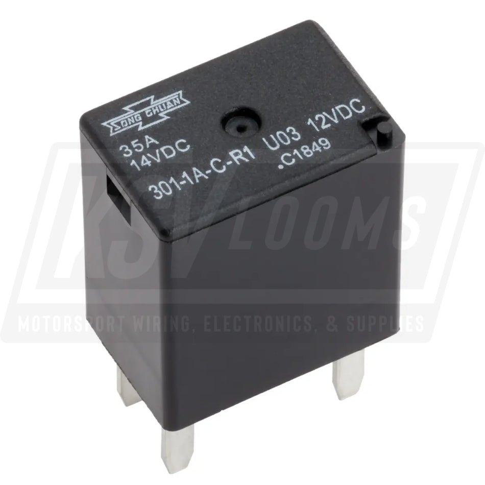 35 AMP SPST 12 VOLT RELAY ISO 280 MINI RESISTOR