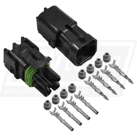 4-Way Connector Kit Aptiv (Delphi) Weather-Pack (16-14 AWG) Square