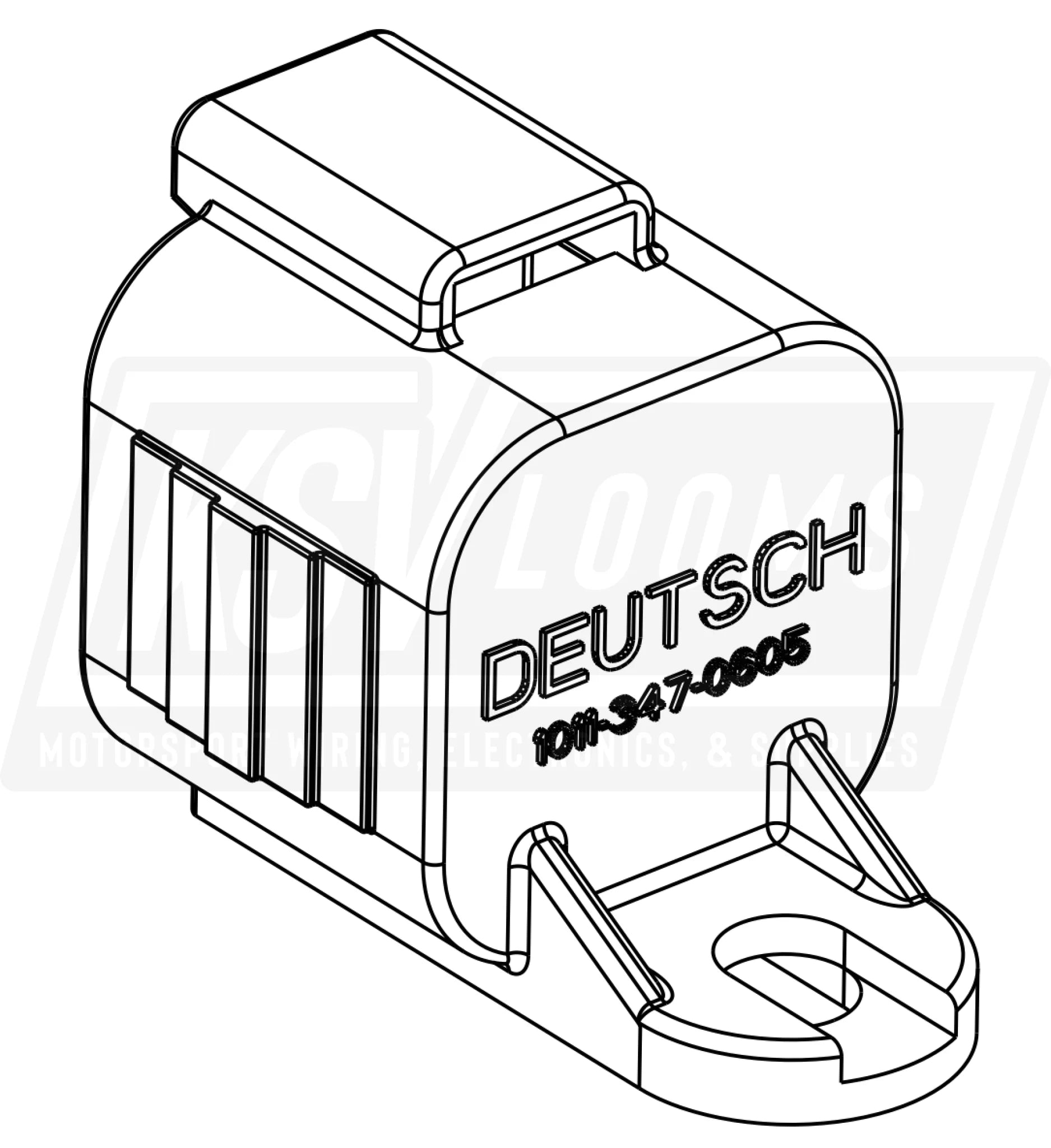 Deutsch DT Series 6-Way Dust Cap For Plug - Black - 1011-347-0605 - IP67