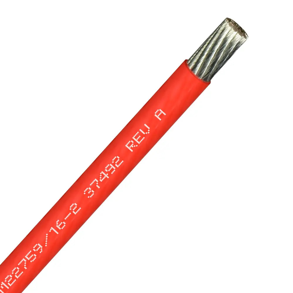 2 AWG Red Tefzel Wire M22759/16-2-2