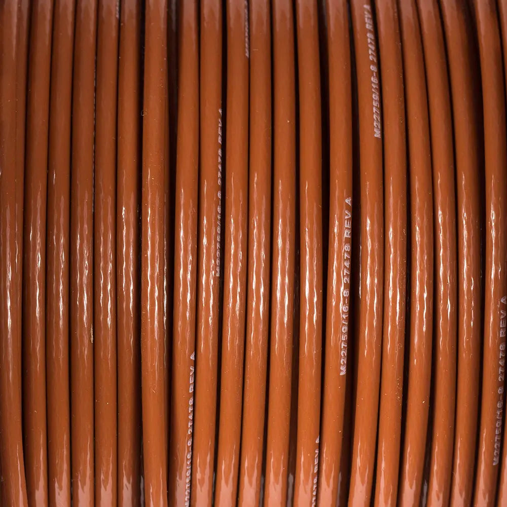 8 AWG Brown Tefzel Wire M22759/16-8-1