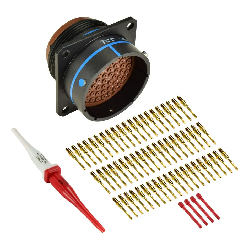 MS3470A24-61P MIL-Spec Flanged Receptacle Connector Kit, 61-Way