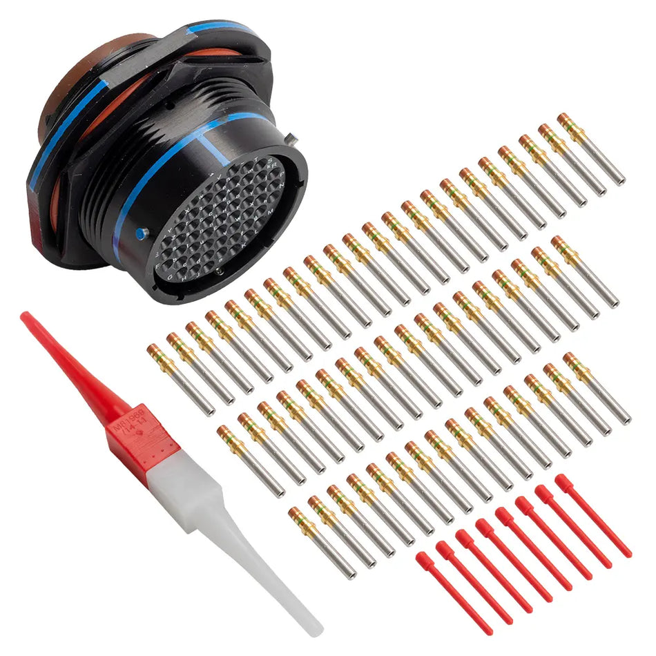 MS3474A22-55S MIL-Spec Jam Nut Receptacle Connector Kit, 55-Way