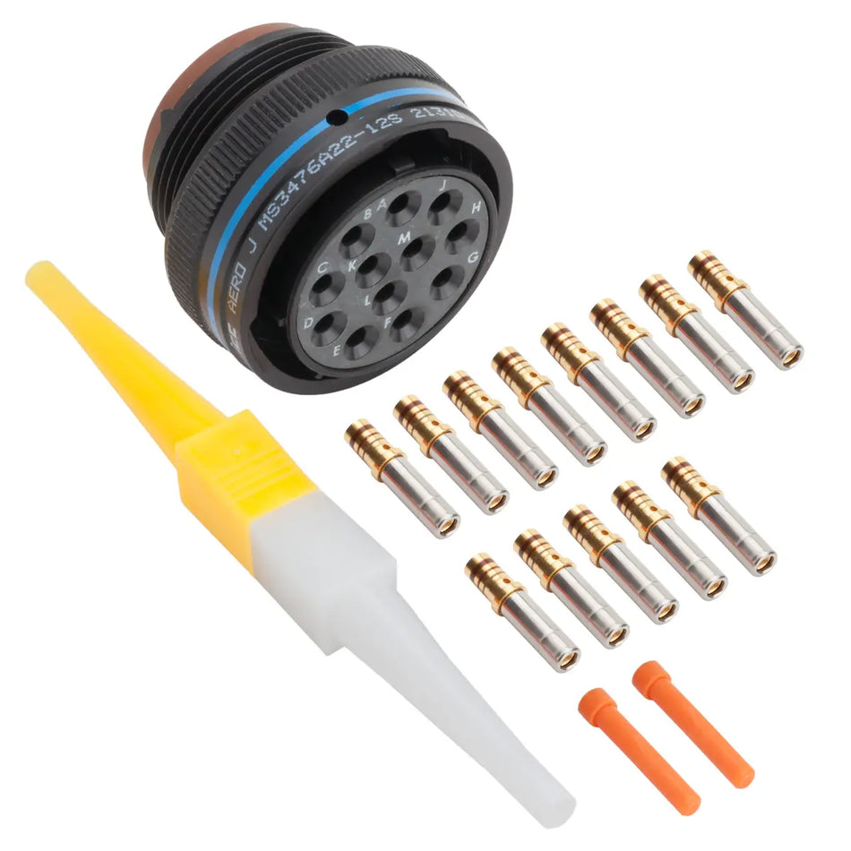 MS3476A22-12S MIL-Spec Free Plug Connector Kit, 12-Way