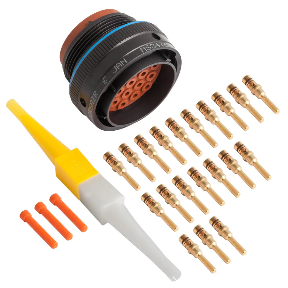 MS3476A24-19P MIL-Spec Free Plug Connector Kit, 19-Way
