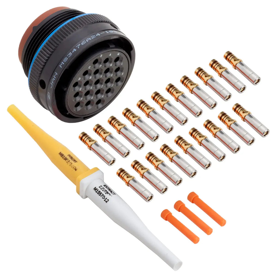MS3476A24-19S MIL-Spec Free Plug Connector Kit, 19-Way