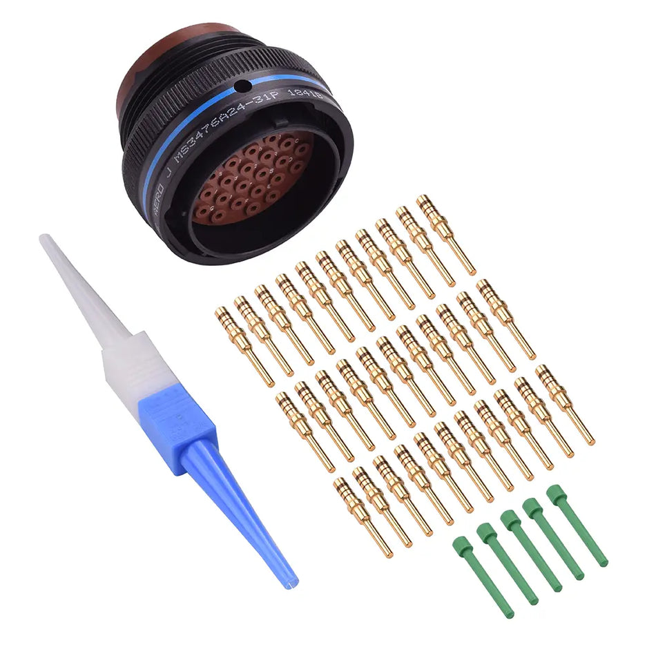 MS3476A24-31P MIL-Spec Free Plug Connector Kit, 31-Way