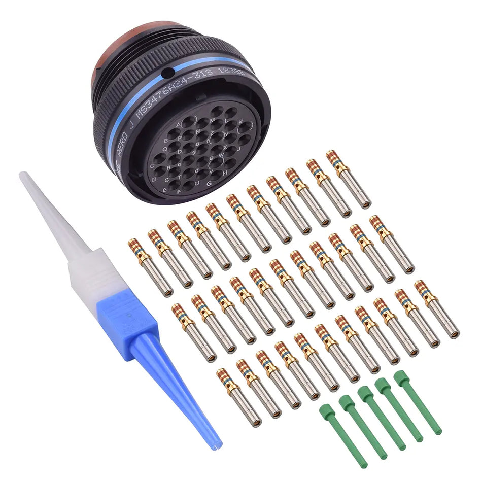MS3476A24-31S MIL-Spec Free Plug Connector Kit, 31-Way
