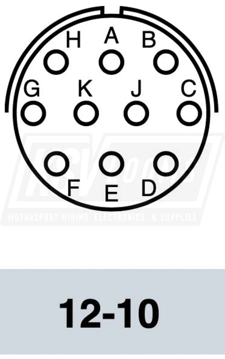 Ms3470A12-10S Mil-Spec Flanged Receptacle Connector Kit 10-Way