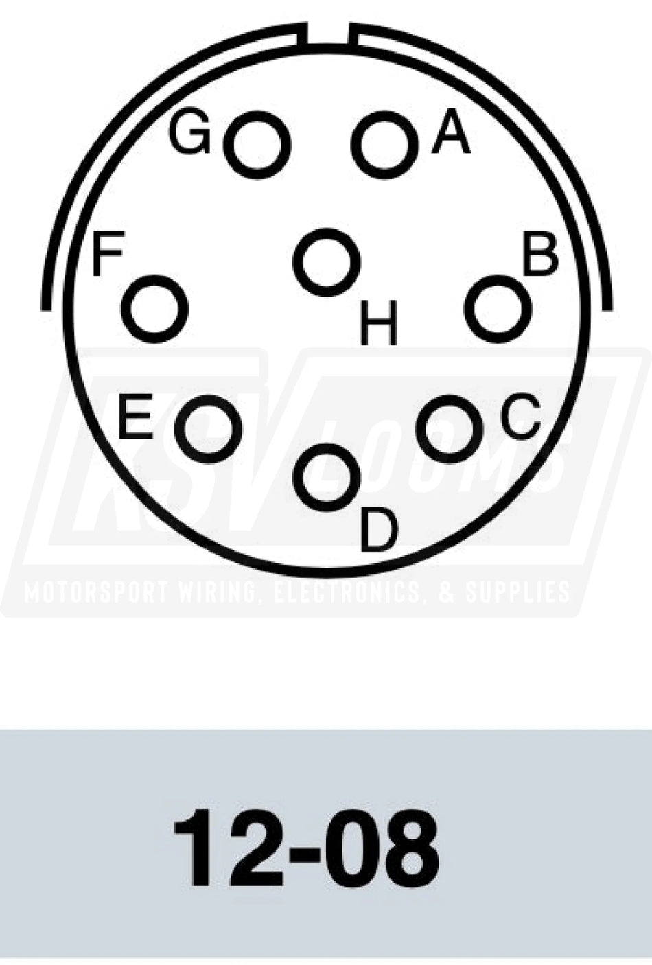 MS3470A12-8S MIL-Spec Flanged Receptacle Connector Kit 8-Way