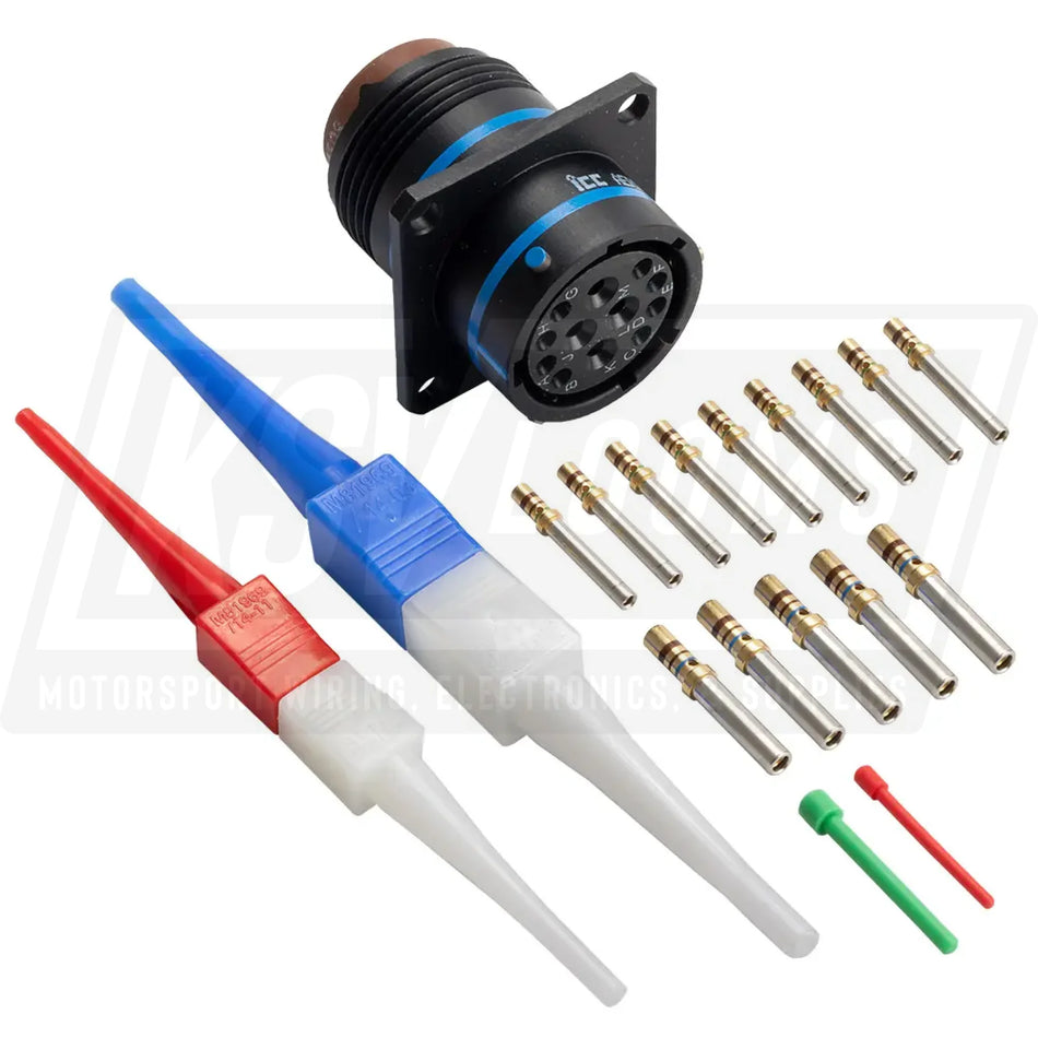 MS3470A14-12S MIL-Spec Flanged Receptacle Connector Kit 12-Way