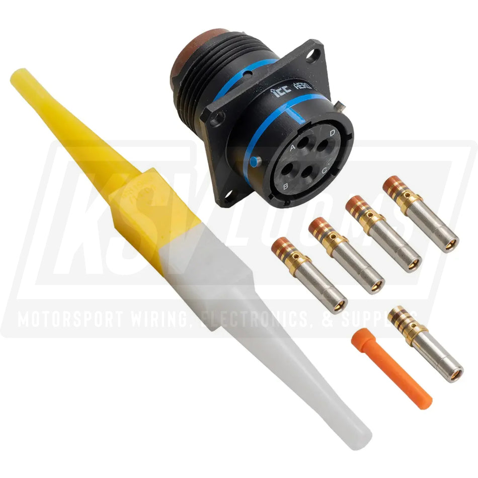 MS3470A14-4S MIL-Spec Flanged Receptacle Connector Kit 4-Way